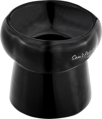 Show full view: Sam's Pets Tall Tulip 2.0 Elevated Dog Bowl, Black, 0.55-cup slide 2 of 9