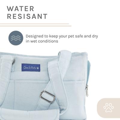 Show full view: Sam's Pets Teddy Dog & Cat Carrier Bag, Blue, 14.5-in slide 9 of 9