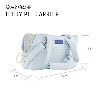 Show full view: Sam's Pets Teddy Dog & Cat Carrier Bag, Blue, 14.5-in slide 5 of 9