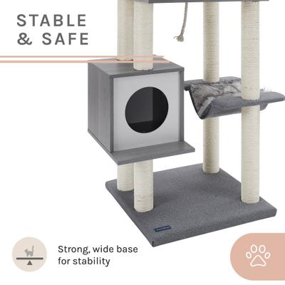 Show full view: Sam's Pets Tyrone 70.5-in Cat Tree, Gray slide 6 of 11