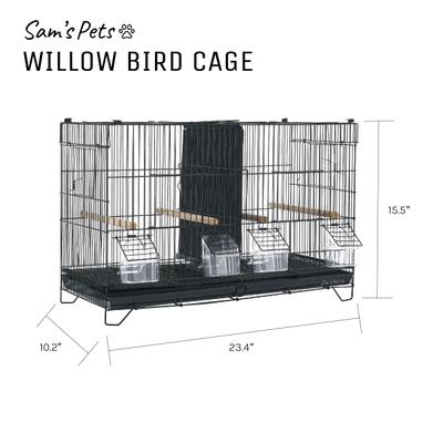 Show full view: Sam's Pets Willow Bird Cage, 24-in, Black slide 9 of 9