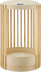 Sam's Pets Yves Furniture Style Sofa Dog & Cat Tower Bed, Natural Oak, 24-in