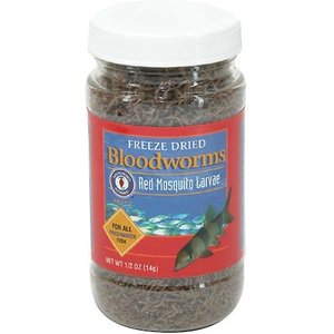 San Francisco Bay Brand Freeze-Dried Bloodworms Fish Food, 0.50-oz bag