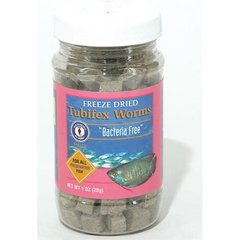 San Francisco Bay Brand Freeze-Dried Tubifex Worms Fish Food, 1-oz bag