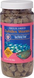 San Francisco Bay Brand Tubifex Freeze-Dried Worms Fish Treats, 2-oz jar