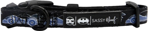 Show full view: Sassy Woof Batman Dog Collar, Black, Small: 9.5 to 13-in neck, .60-in wide slide 3 of 6