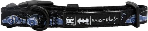 Show full view: Sassy Woof Batman Dog Collar, Black, X-Small: 7 to 9.5-in neck, .39-in wide slide 3 of 6