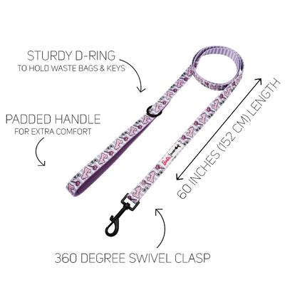 Show full view: Sassy Woof Closet Goals Dog Harness & Leash, Purple, Small: 16 to 21-in chest slide 3 of 7