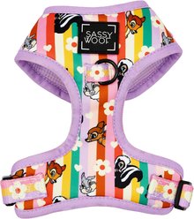Sassy Woof Disney's Bambi Adjustable Dog Harness, Purple, Large