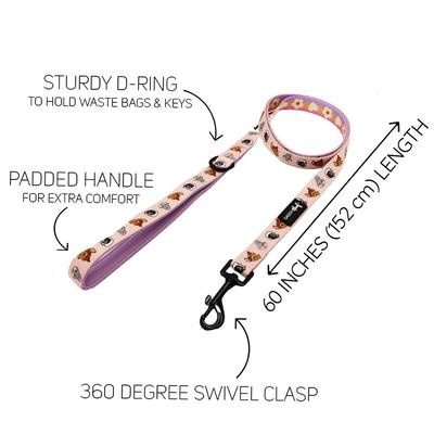 Show full view: Sassy Woof Disney's Bambi Dog Leash, Pink slide 3 of 5