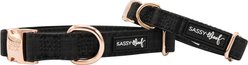 Sassy Woof Dog Collar, Baby Got Black, Medium