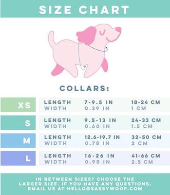 Show full view: Sassy Woof Dog Collar, Blumond, Large slide 4 of 6