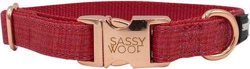 Show full view: Sassy Woof Dog Collar, Merlot, Large slide 3 of 7