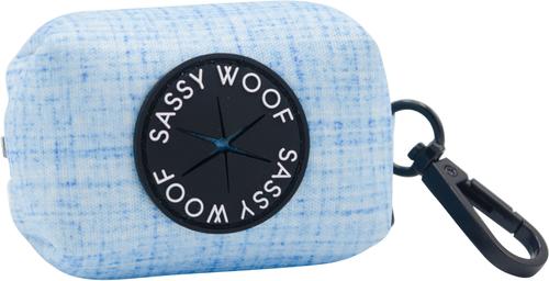 Show full view: Sassy Woof Dog Waste Bag Holder, Collar, & Leash, 3 count, Blue, Large slide 5 of 9