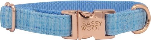 Show full view: Sassy Woof Dog Waste Bag Holder, Collar, & Leash, 3 count, Blue, Small slide 3 of 9