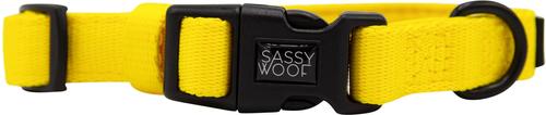 Show full view: Sassy Woof Dog Waste Bag Holder, Collar, & Leash, 3 count, Neon Yellow, Medium slide 3 of 8