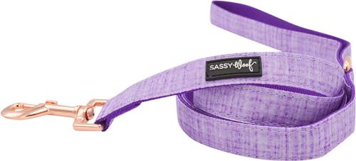 Show full view: Sassy Woof Dog Waste Bag Holder, Collar, & Leash, 3 count, Purple, Medium slide 4 of 8
