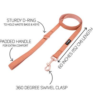 Show full view: Sassy Woof Fabric Dog Leash, Apple Cider slide 3 of 4