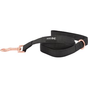 Sassy Woof Fabric Dog Leash, Baby Got Black
