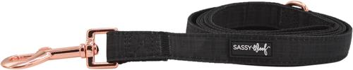 Show full view: Sassy Woof Fabric Dog Leash, Baby Got Black slide 3 of 6