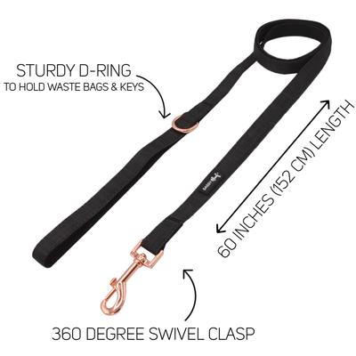 Show full view: Sassy Woof Fabric Dog Leash, Baby Got Black slide 4 of 6