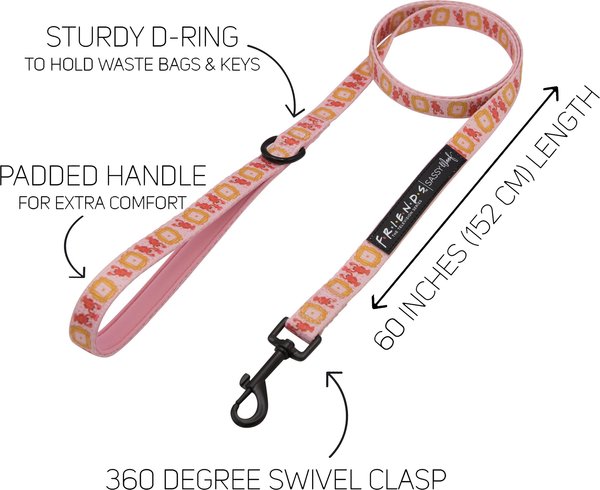 Sassy Woof Friends Dog Harness & Leash, Pink
