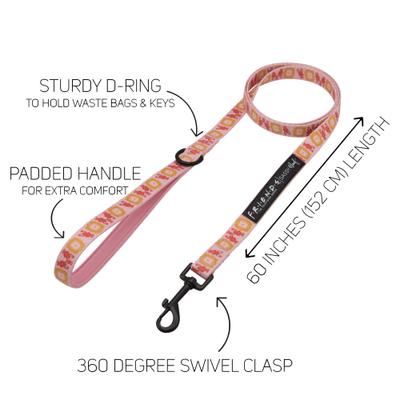 Show full view: Sassy Woof Friends Dog Harness & Leash, Pink, XX-Small: 10 to 14-in chest slide 4 of 6