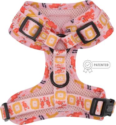 Show full view: Sassy Woof Friends Dog Harness, Pink, XX-Small: 10 to 14-in chest slide 3 of 7