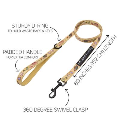 Show full view: Sassy Woof Friends Dog Leash, 5-ft long, 4/5-in wide, Yellow slide 4 of 6