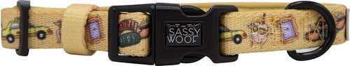 Show full view: Sassy Woof Friends Standard Dog Collar, Yellow, Large slide 2 of 6