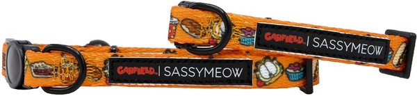 Show full view: Sassy Woof Garfield Cat Collar, Medium: 7.5 to 12-in neck, 2/5-in wide slide 1 of 5