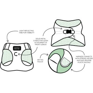 Sassy Woof Garfield Cat Harness, Medium: 16 to 18-in chest