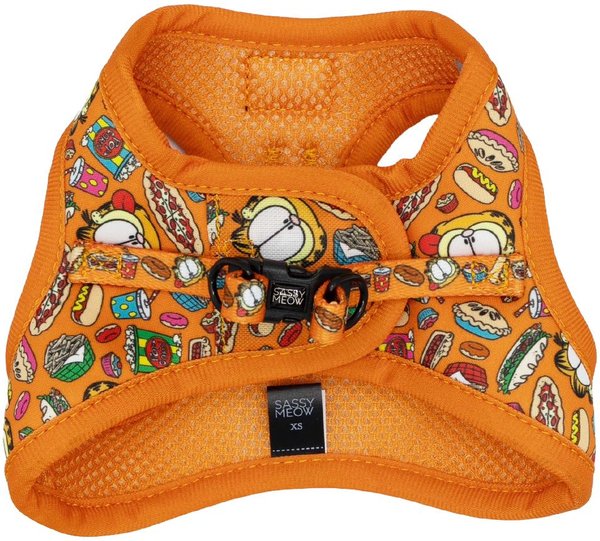Show full view: Sassy Woof Garfield Cat Harness, X-Small: 12 to 14-in chest slide 2 of 7