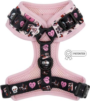 Show full view: Sassy Woof Harley Quin Dog Harness, Pink, Medium: 18 to 25-in chest slide 2 of 4
