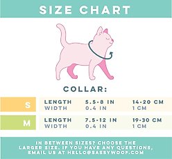 Sassy Woof Nickelodeon CatDog Cat Collar, Blue, Medium: 8 to 12-in neck, 2/5-in wide slide 2 of 6