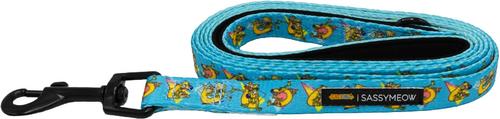 Show full view: Sassy Woof Nickelodeon CatDog Cat Leash, Blue, 6-ft long, 0.6-in wide slide 2 of 5