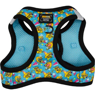 Sassy Woof Sassy Woof Nickelodeon CatDog Step-in Cat Harness, Blue, Medium: 16 to 18-in chest