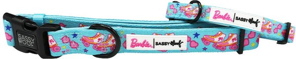 Sassy Woof On a Roll Dog Collar, Blue