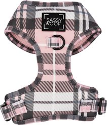Sassy Woof Pawberry Dog Adjustable Harness, Pink, Large: 23 to 33-in chest