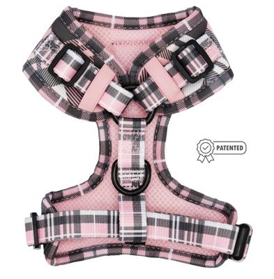 Show full view: Sassy Woof Pawberry Dog Adjustable Harness, Pink, X-Large: 24 to 35-in chest slide 3 of 6