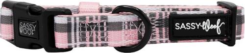 Show full view: Sassy Woof Pawberry Dog Collar, Pink, Large: 26-in neck, 1-in wide slide 2 of 6