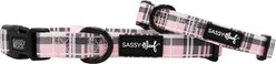 Sassy Woof Pawberry Dog Collar, Pink, X-Small: 9.5-in neck, 1/3-in wide
