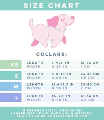 Show full view: Sassy Woof Pawberry Dog Collar, Pink, X-Small: 9.5-in neck, 1/3-in wide slide 4 of 6