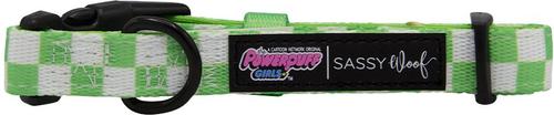 Show full view: Sassy Woof Powerpuff Girls Dog Collar, Green, Large: 16 to 26-in neck, .98-in wide slide 3 of 6