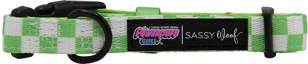 Show full view: Sassy Woof Powerpuff Girls Dog Collar, Green, Small: 9.5 to 13-in neck, .60-in wide slide 3 of 6