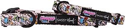 Sassy Woof Powerpuff Girls Dog Collar, Pink, Large: 16 to 26-in neck, .98-in wide