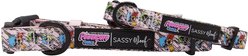 Sassy Woof Powerpuff Girls Dog Collar, Pink, X-Small: 7 to 9.5-in neck, .39-in wide