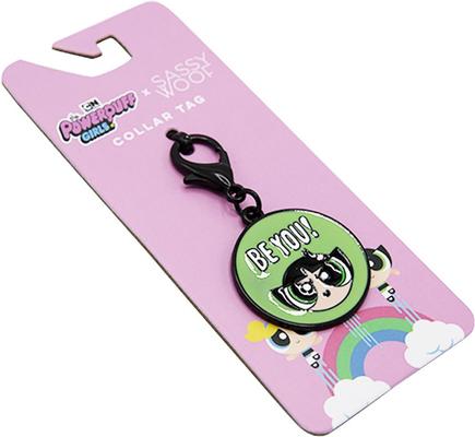 Show full view: Sassy Woof Powerpuff Girls Dog Collar Tag, Green slide 3 of 4