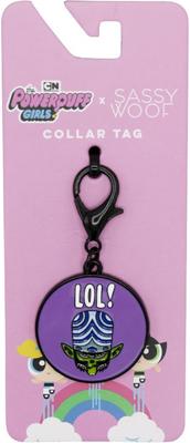 Show full view: Sassy Woof Powerpuff Girls Dog Collar Tag, Purple slide 1 of 3