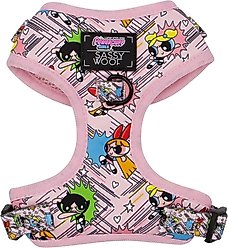 Sassy Woof Powerpuff Girls Dog Harness, Pink, X-Large: 24 to 35-in chest